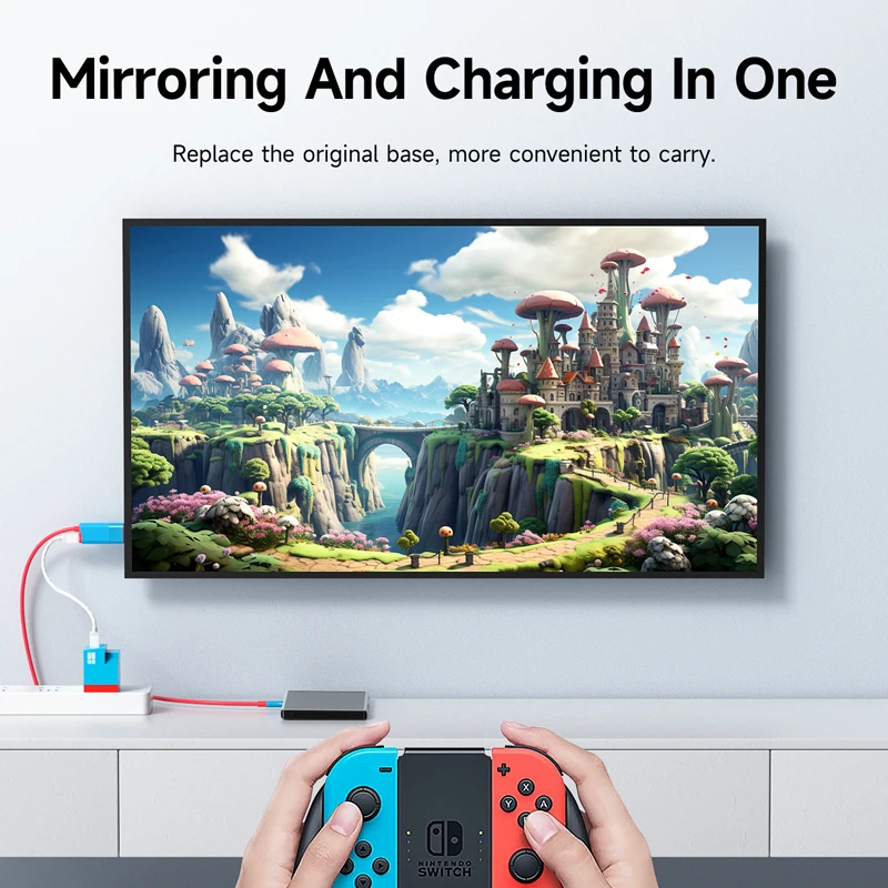 Hagibis switch dock für nintendo switch/oled usb c zu hdmi-kompatibler kabel adapter 4 k60hz 100w pd für laptop steam deck rog ally