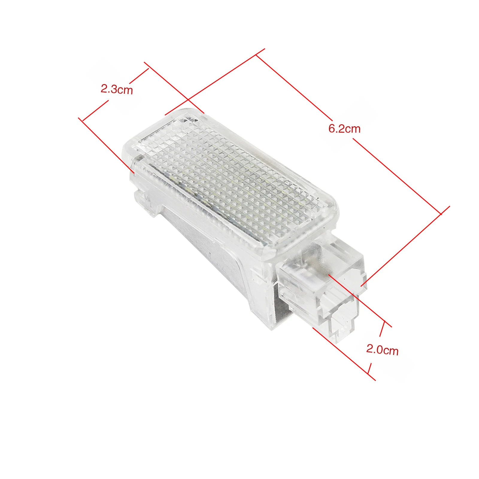 ANGRONG 2x White Car Trunk Light LED Door Courtesy Light Lamps For Audi A2/A3/A4/S4/RS4/A5/A6/RS6/A8/Q5/Q7/TT/R8