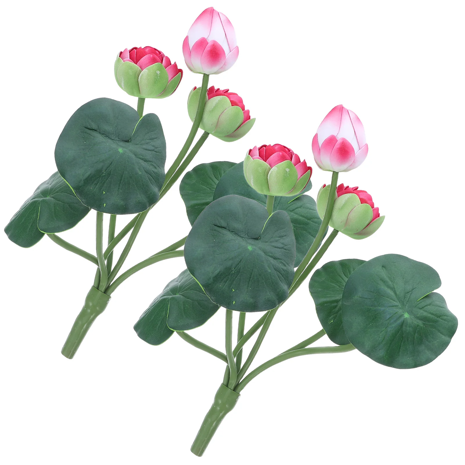 

2pcs Lotus Flowers Realistic Faux Flower Picks Table Decor Artificial Floral Arrangements Artificial Plants Fake Lotus For Home