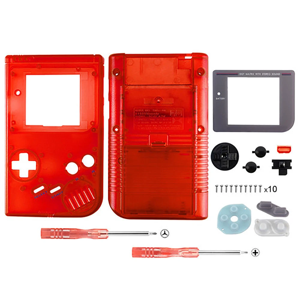 OSTENT Full Housing Shell Case Cover Repairt Parts Replacement for Nintendo GB Game Boy Console With Buttons Screw Drivers