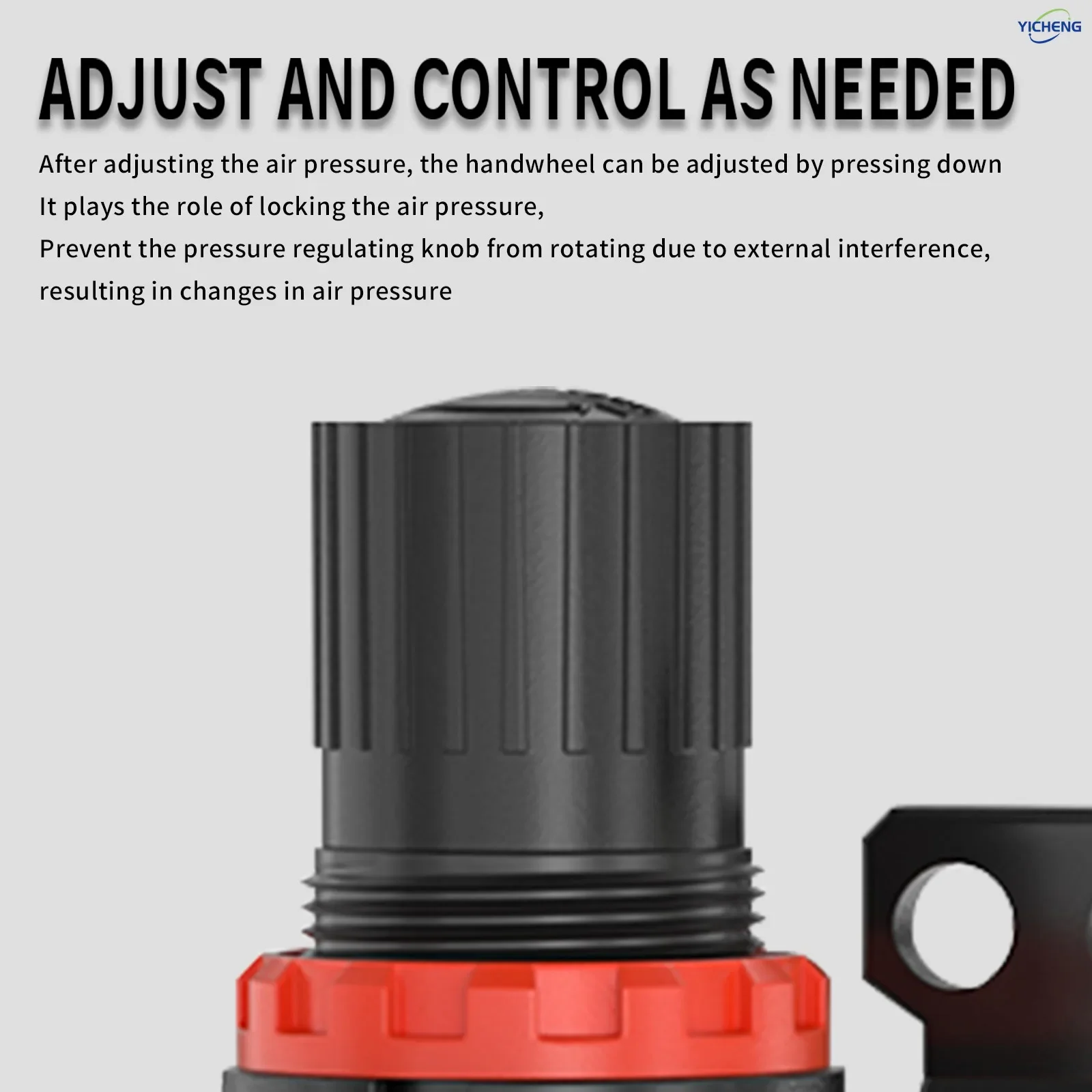 AR2000 Kit mini regulador de pressão de 1/4" para sistemas de ar comprimido, ajuste de 0,05 a 0,95 MPa