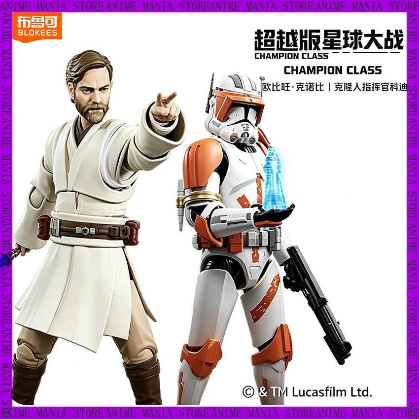ニュー・ブローケス-スター・ウォーズ-チャンピオンシリーズ-オビ＝ワン-コマンダー-コディ-スナップフィットモデルキット-可動式-pvc製-コレクターズアイテム-誕生日プレゼント