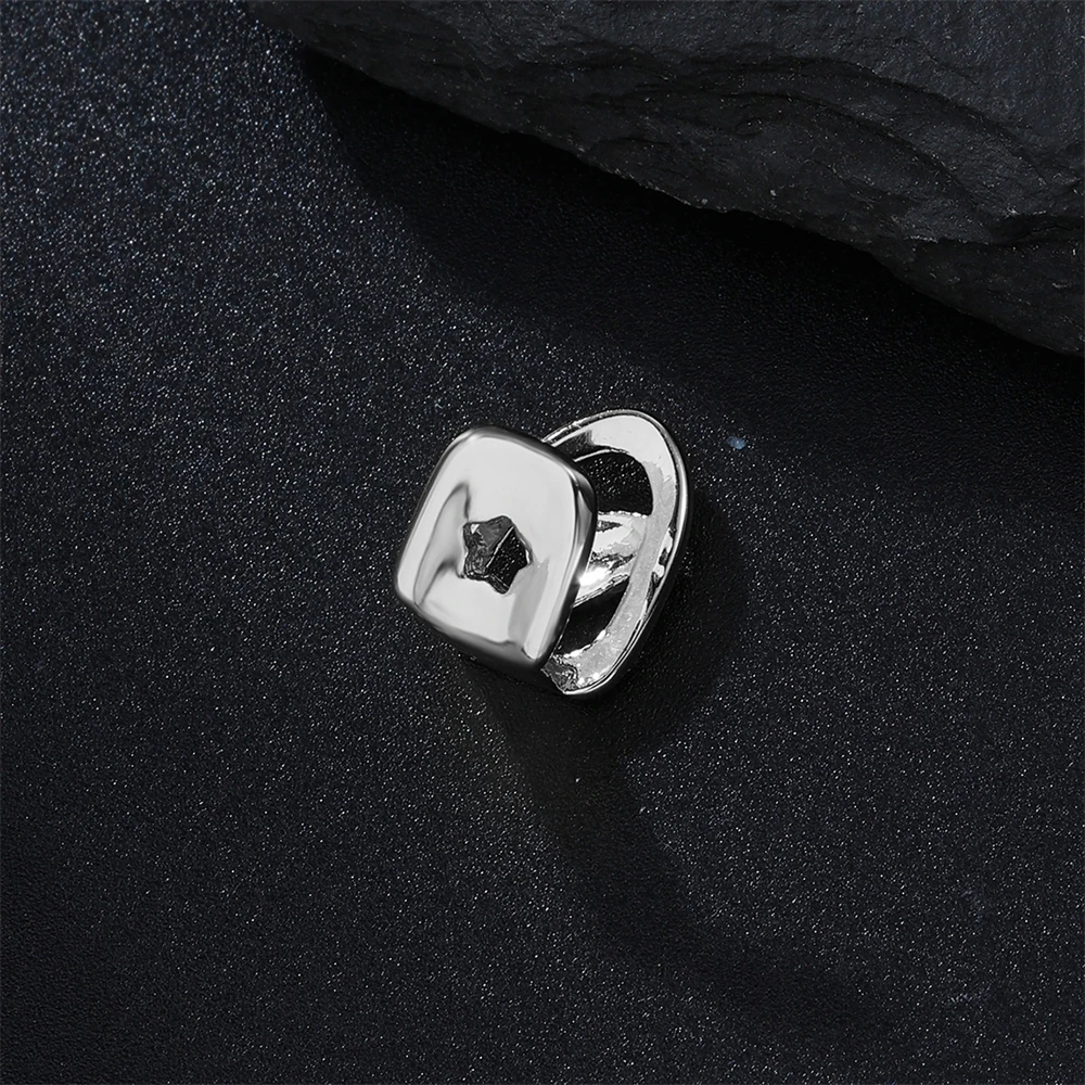 D & Z 싱글 치아 하트 모양 그릴, 할로우 하트 참 그릴, 치과 입 치아, 힙합 쥬얼리 선물, 새로운 패션