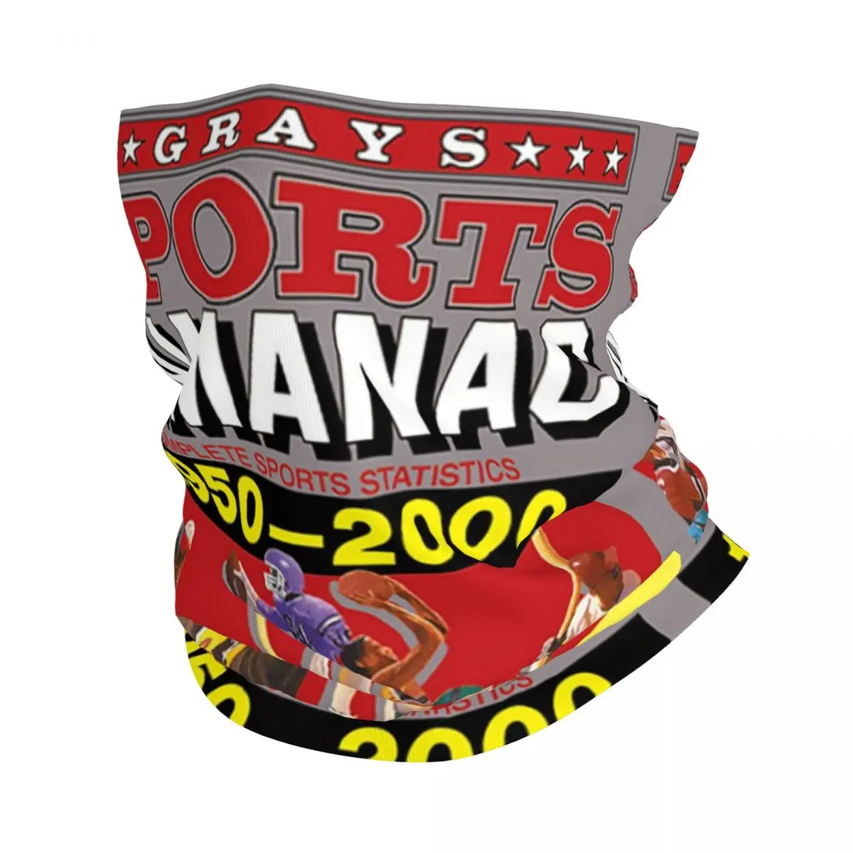 Grays Almanaque deportivo Estadísticas deportivas completas Diadema de invierno Calentador de cuello Bufanda de tubo Volver al futuro Cara Bandana Polaina