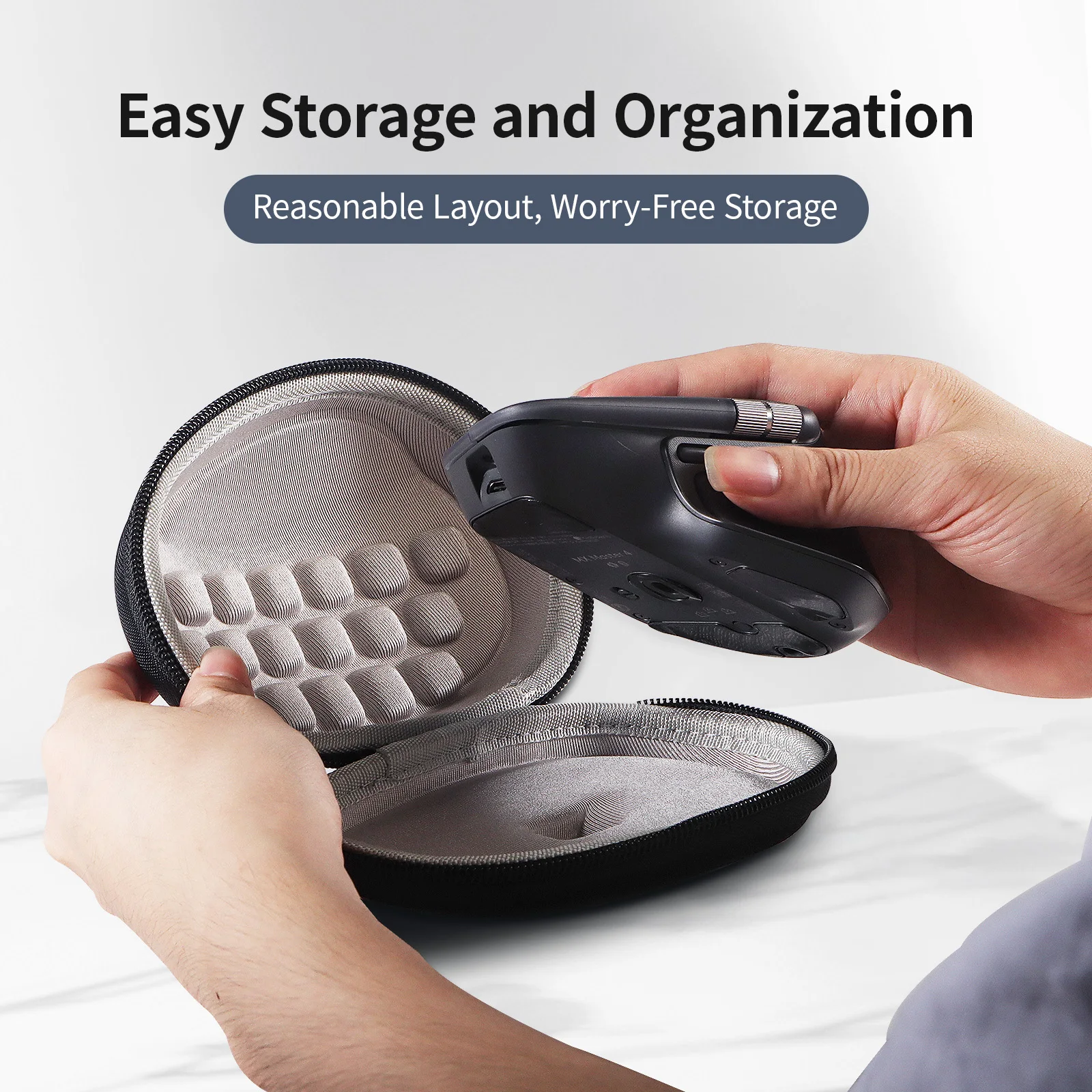 Hard Shell Mouse Case for Logitech MX Master 4S/3S Wireless Mouse Waterproof Dustproof Mice Bag Portable Hard EVA Travel Case