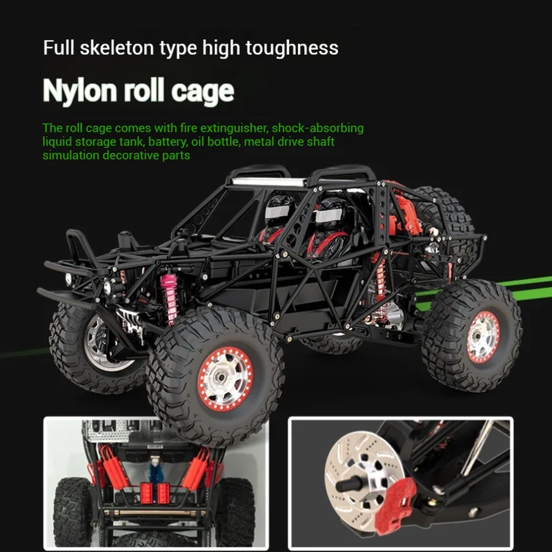 Sg-1001 New 1/10 3s Rc Car High-Speed Rc Climbing Buggy Brushless Version Desert Short Truck Alloy Chassis Electric Model Toys