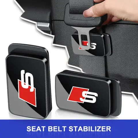 아우디 Sline TT A1 A3 A4 A5 A6 S3 S4 S5 S8 RS3 RS4 RS5 RS6 RS7 RS8 용 자기 자동차 인테리어 용품 안전 벨트 홀더 안정기