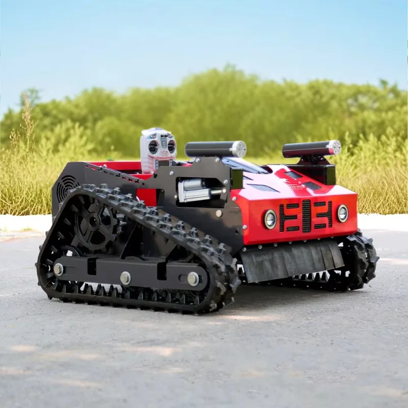 EURO 5 Self-Propelled Lawn Mower Garden Slope Remote Control  Lawn Mower Automatic Zero Turn Weed Mowing Machine for Sale