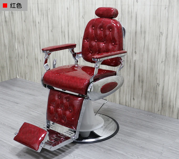 

Vintage Barber Shop Oil Head Big Chair Hairdressing Shop Chair can lift and lower hair salon hair cutting chairs