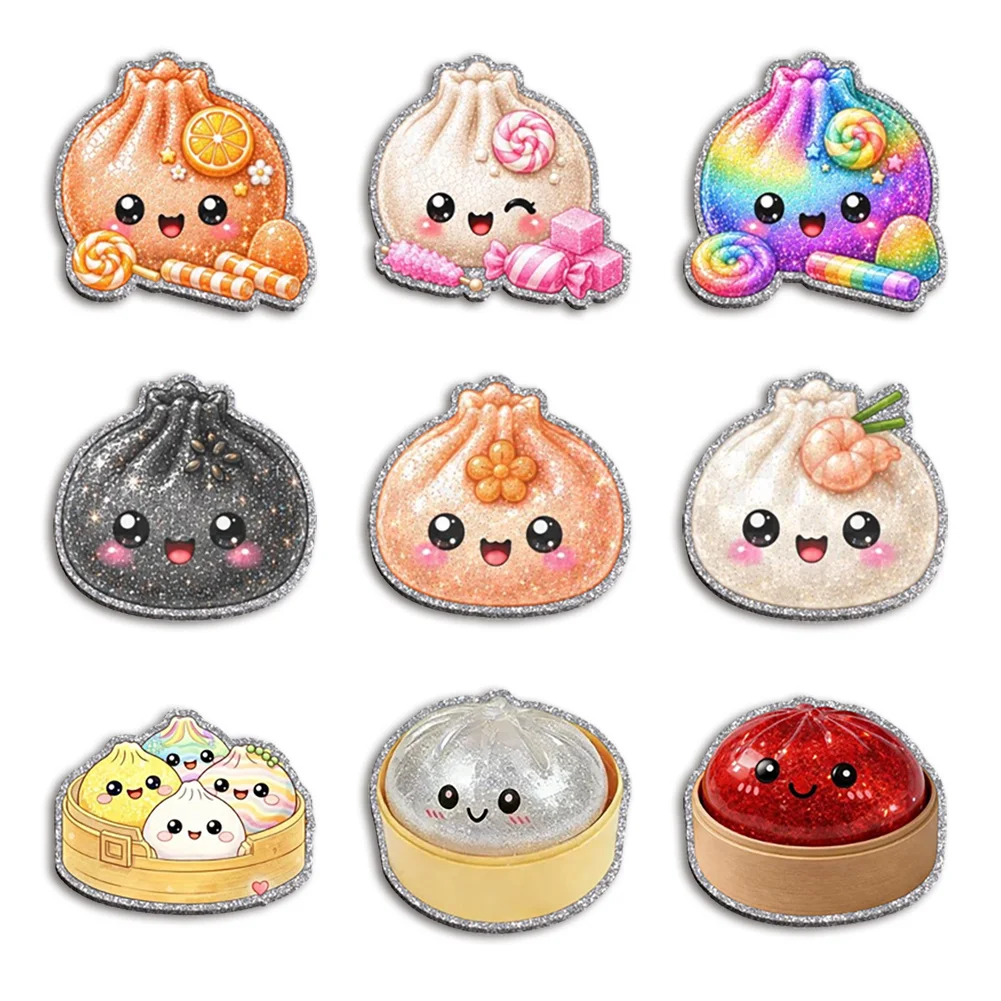 Mystery S B D W Color Glitter Acrylic Flatback for Badge Reels Magnets Keychains DIY Badge Reel Attachment Craft Embellishments