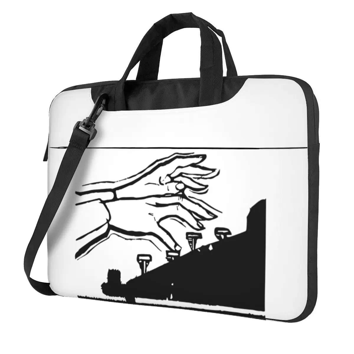 

Busy Typewriter Hands Crossbody Laptop Bag Case Computer Bag 13 14 15.6 Inch Notebook Pouch for Macbook Pro Lenovo