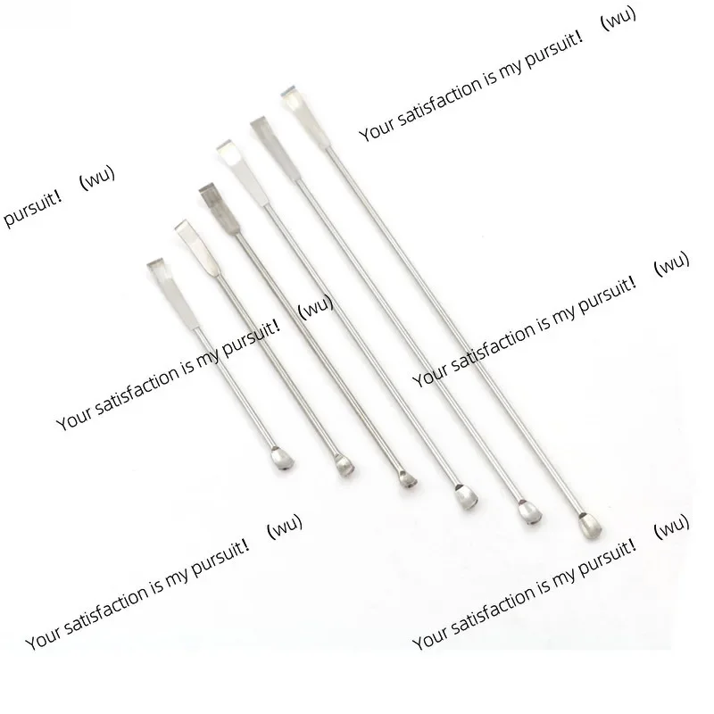 Stainless steel laboratory miniature scraping spoon, medical spoon 100/125/150/180/200/220mm