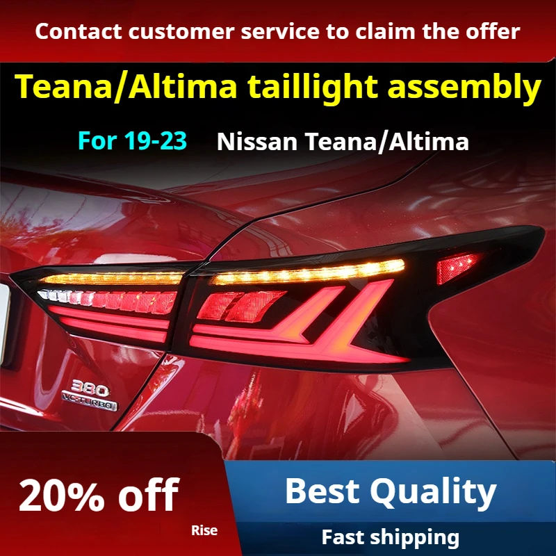 Car led Tail lamp Taillight For Nissan Teana/Altima 2019-2023 Animation Sequential Indicator Rear Lamps Assembly Accessary