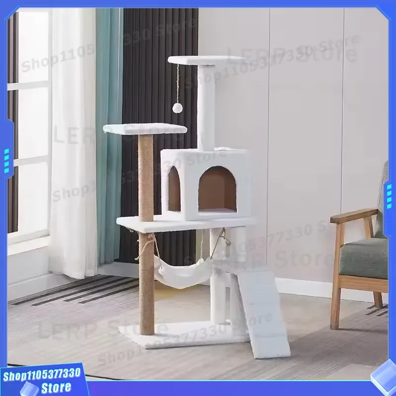 Multi Layer Cat Climbing Frame Lamb Wool Sisal Scratching Board Tower Tree Shape Bed Universal Furniture Direct Mail Pet