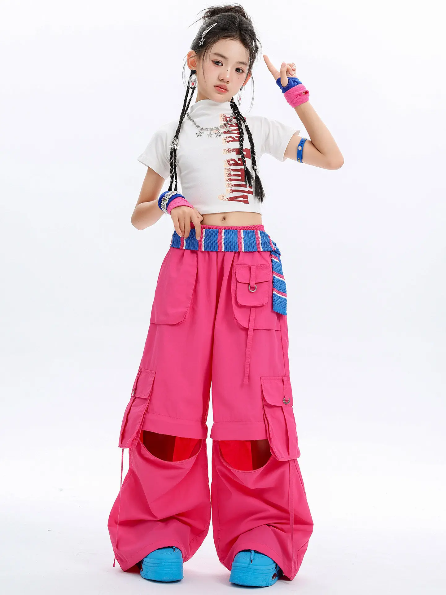 2026-new-girls-hip-hop-clothes-jazz-dance-costume-high-neck-tops-pants-suit-practice-street-dance-wear-clothing-wear-dql12865