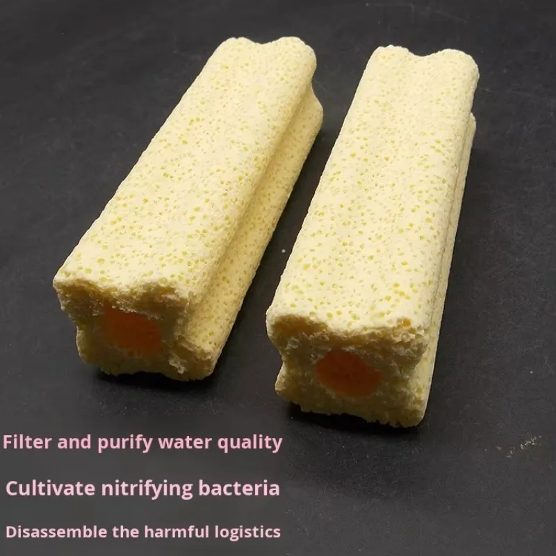 Small Eco-Friendly Ceramic Aquarium Filter Top and Bottom Nitrifying Bacteria House for Fish Tank for House Sitting
