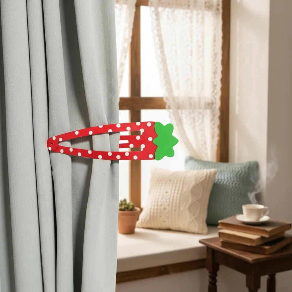 

Polka Dot Sweet Strawberry Hairpin Girls Accessories Headdress Novelty Hairpin Extra-large Hair Clips Curtain Clip