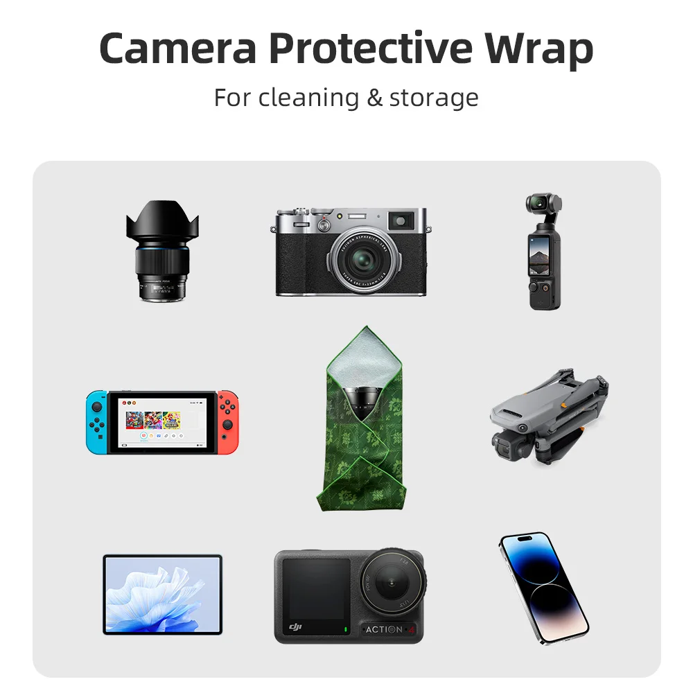 SKOWER Digita كاميرا تخزين القماش واقية التفاف للطي التجميل واقية القماش ل DSLR كانون نيكون سوني عدسة الكاميرا