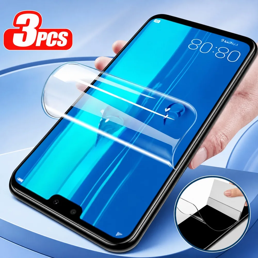 3PCS Hydrogel Film For Samsung Galaxy F13 F14 F15 F16 F17 F22 Soft Screen Protector For Samsung Galaxy F23 F34 F36 F52 5G F54 HD