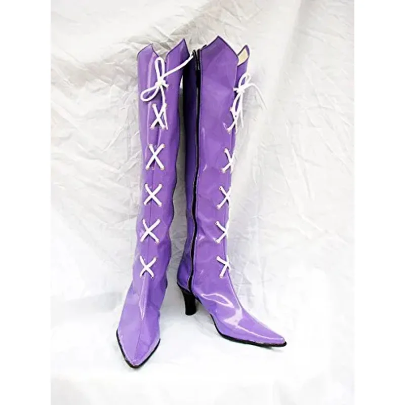 Hotaru Tomoe shoes cosplay Sailor Moon Sailor Saturn Hotaru Tomoe cosplay boots purple shoes high heel custom made any size