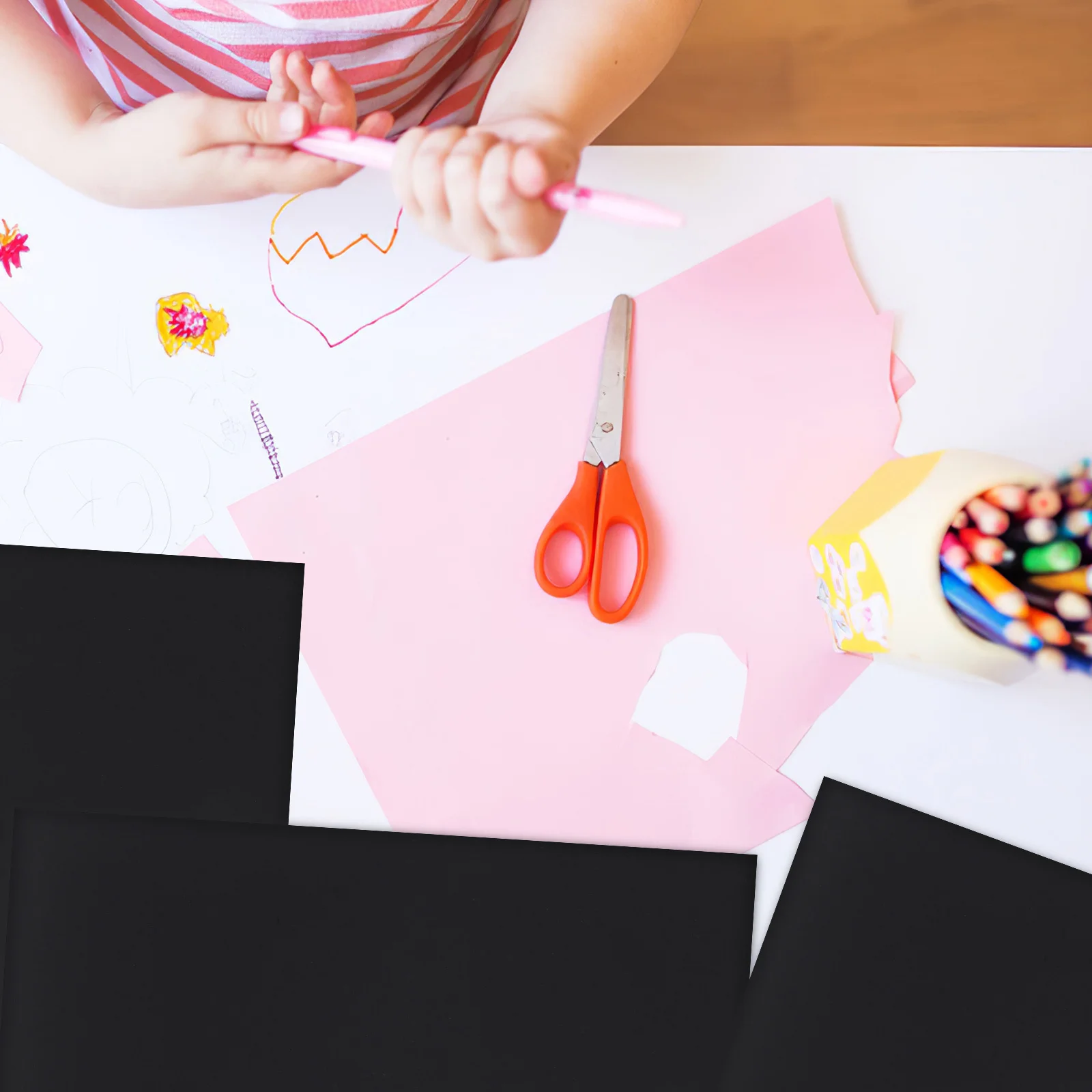 

25 pcs Scrapbook Heavy Cardstock Sheets Printable Craft Paper For Diy Photo Albums Handmade Cards Decorative Projects Bulk Kraft