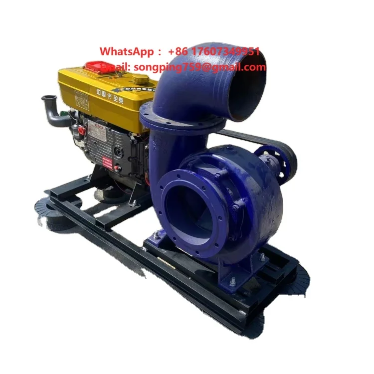 A 35-horsepower Single-cylinder diesel Engine and a 12-inch Mixed-flow Pump Are Used for Farm Irrigation and River Cleaning