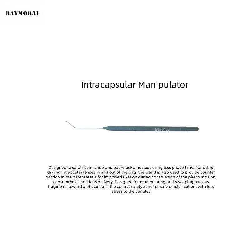 Instrumentos quirúrgicos oftálmicos de la catarata de los dispositivos médicos del manipulador intracapsular