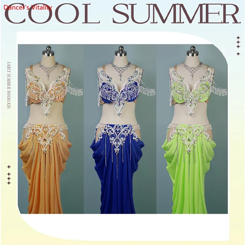 Women Belly Dance Competition Costume Set for Children Bellydancing Performance Suit High-End Custom Kid Oriental Outfit Clothes