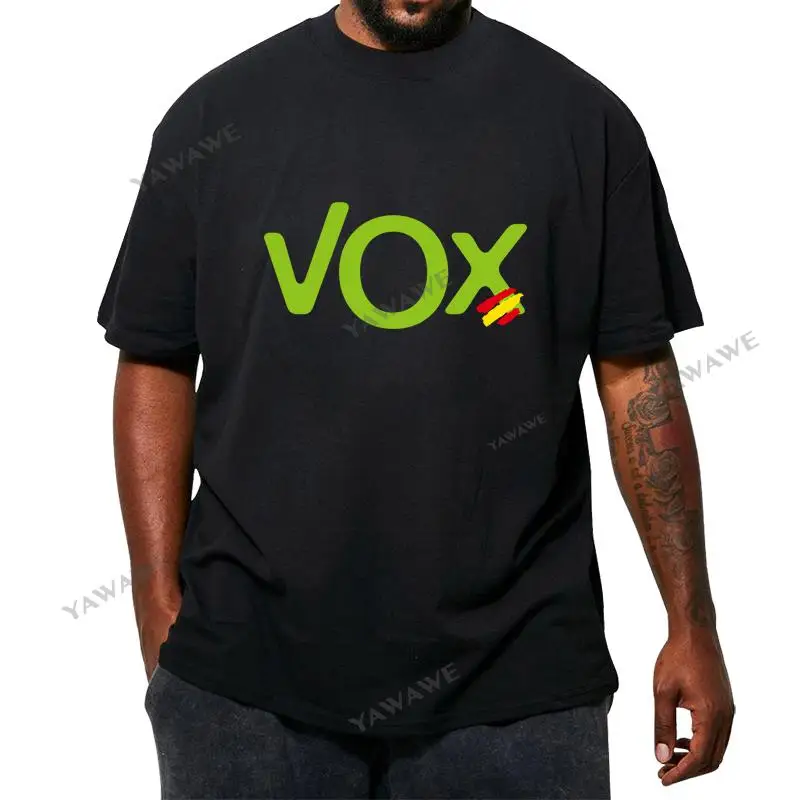 men black brand tshirt Roly Logo Vox Spain Newest Fashion crew neck t shirt men summer fashion t-shirt plus size drop shipping