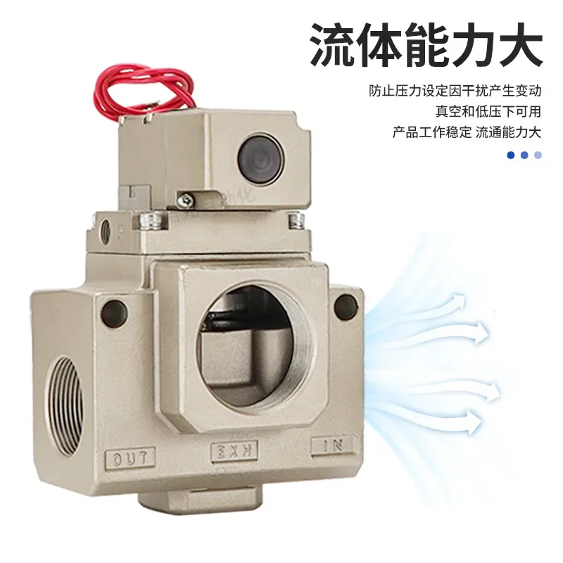 Large diameter and large flow VP3165/85V- 10/12/4/20DLDZGAB laminating machine vacuum solenoid valve