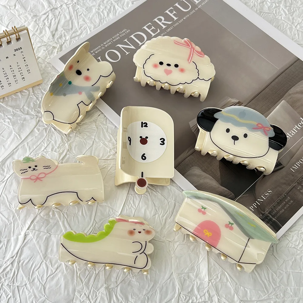 

Women's Hair Claws New Creative Puppy Cute Kawaii Accessories Sweet Hair Grabs Fashionable Trendy Versatile Hair For Funny Girls