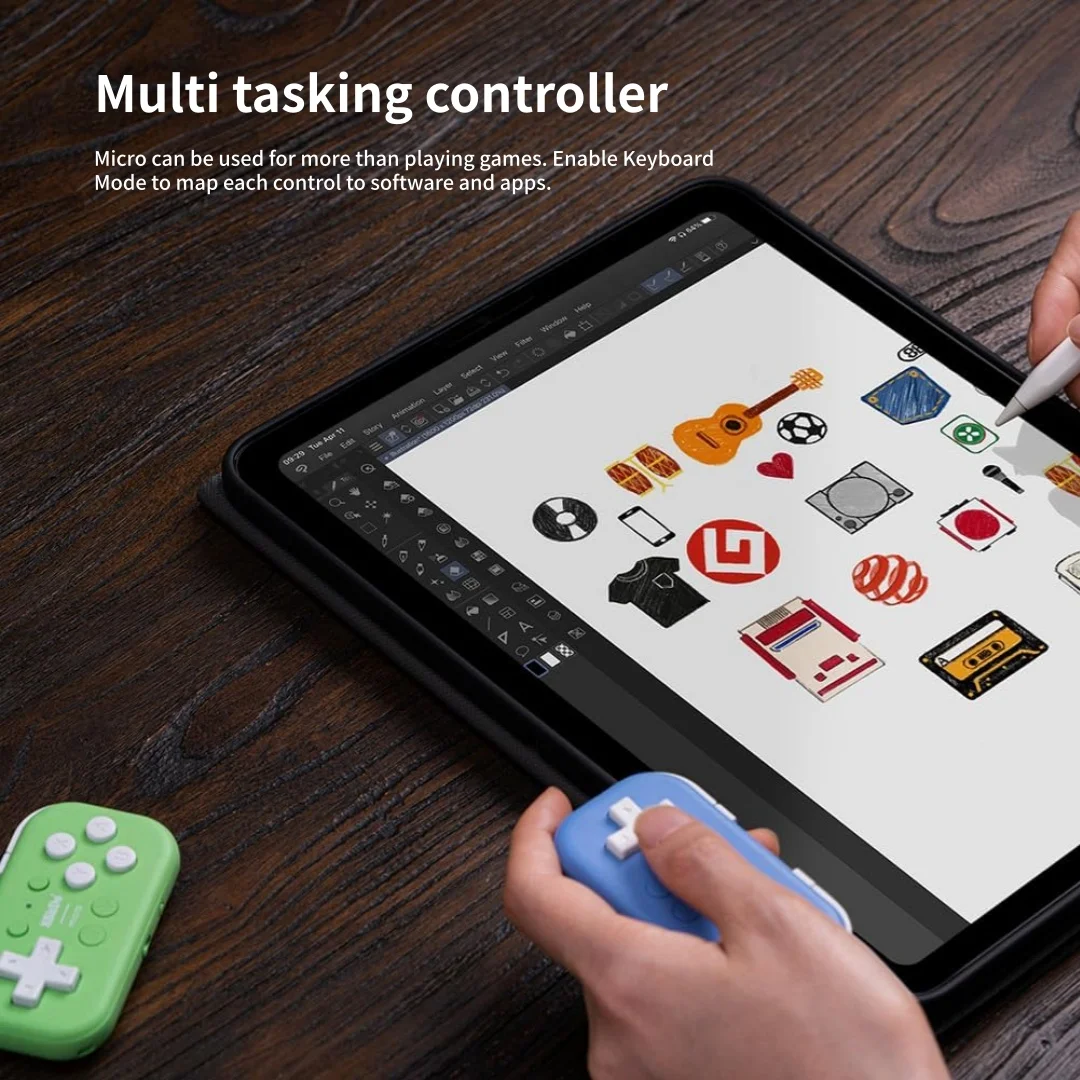 8BitDo Micro Bluetooth Gamepad Pocket Mini Controller For Nintendo Switch/Switch2/Android/Raspberry/iOS/PC Gamepad Keyboard Mode - view 6