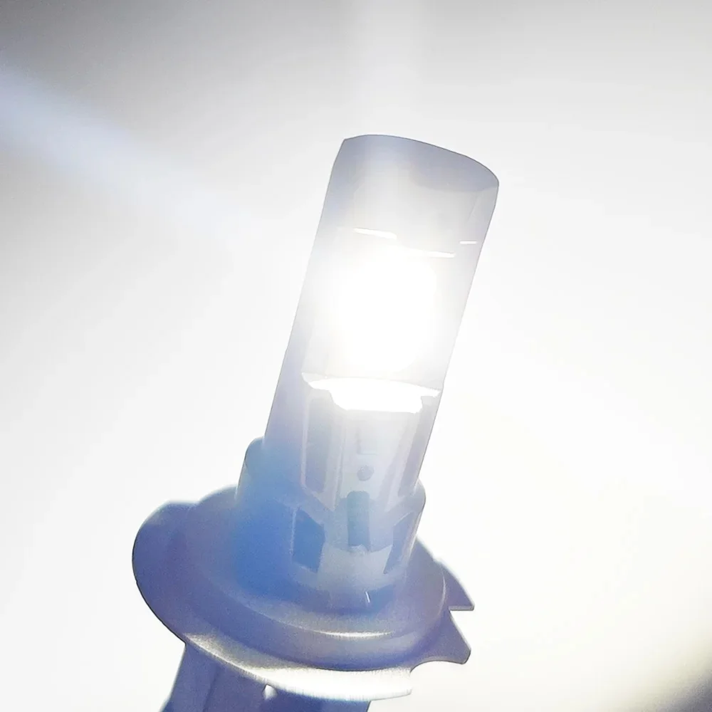 

H7 LED Bulb Headlight Powerful Super Bright White Gold Light 6000K Zinc Alloy 1PC Universal Plug And Play 20W Car Spotlight 12V