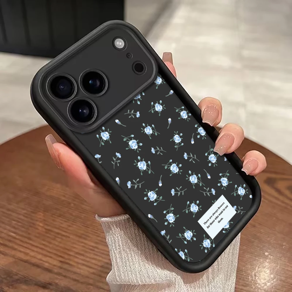 Hellblaue Rosen-Handyhülle mit Trageriemen für Samsung Galaxy Note 20 Ultra S25 S26 S24 Plus S24 S23 FE S23 S24 S25 Ultra A56 Cover – Detail 6
