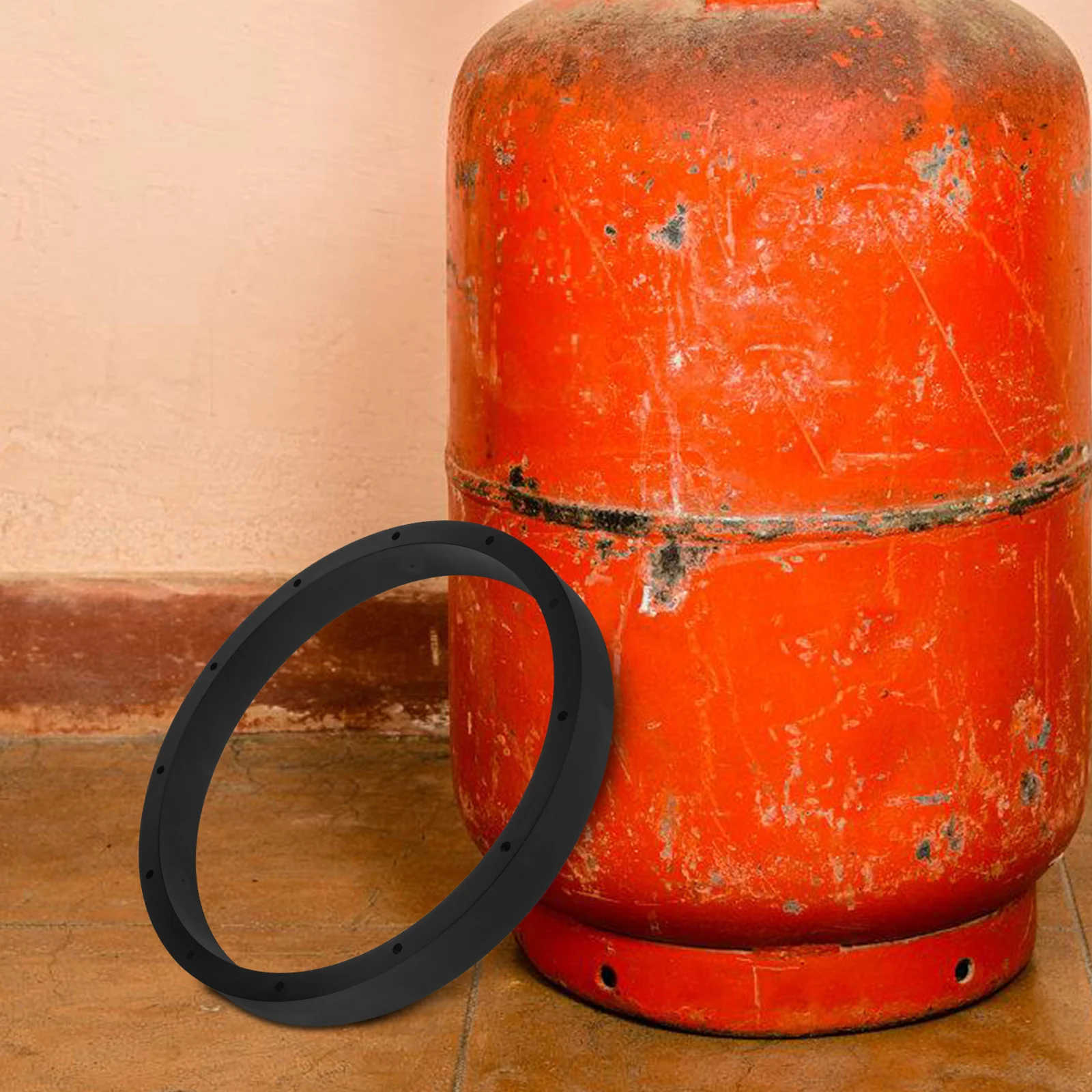 

Propane Tank Base Ring Holder Heavy Duty Silicone For 20-40 Lb Tanks Black Propane Cylinder Stand Grill Outdoor Use