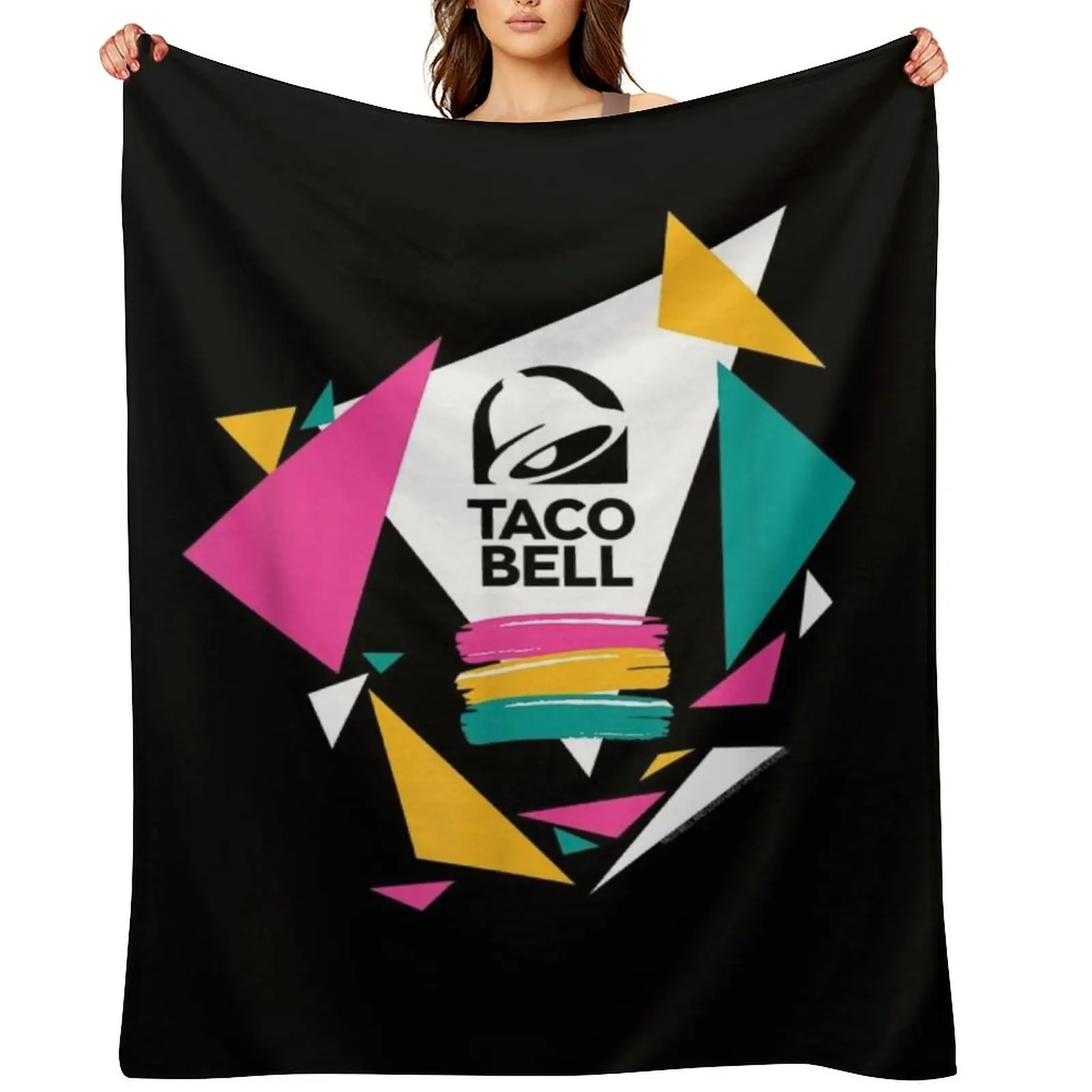 funny taco bell classic Throw Blanket Comforter for babies Sleeping Bag Flannel Travel Decorative Sofa Blankets