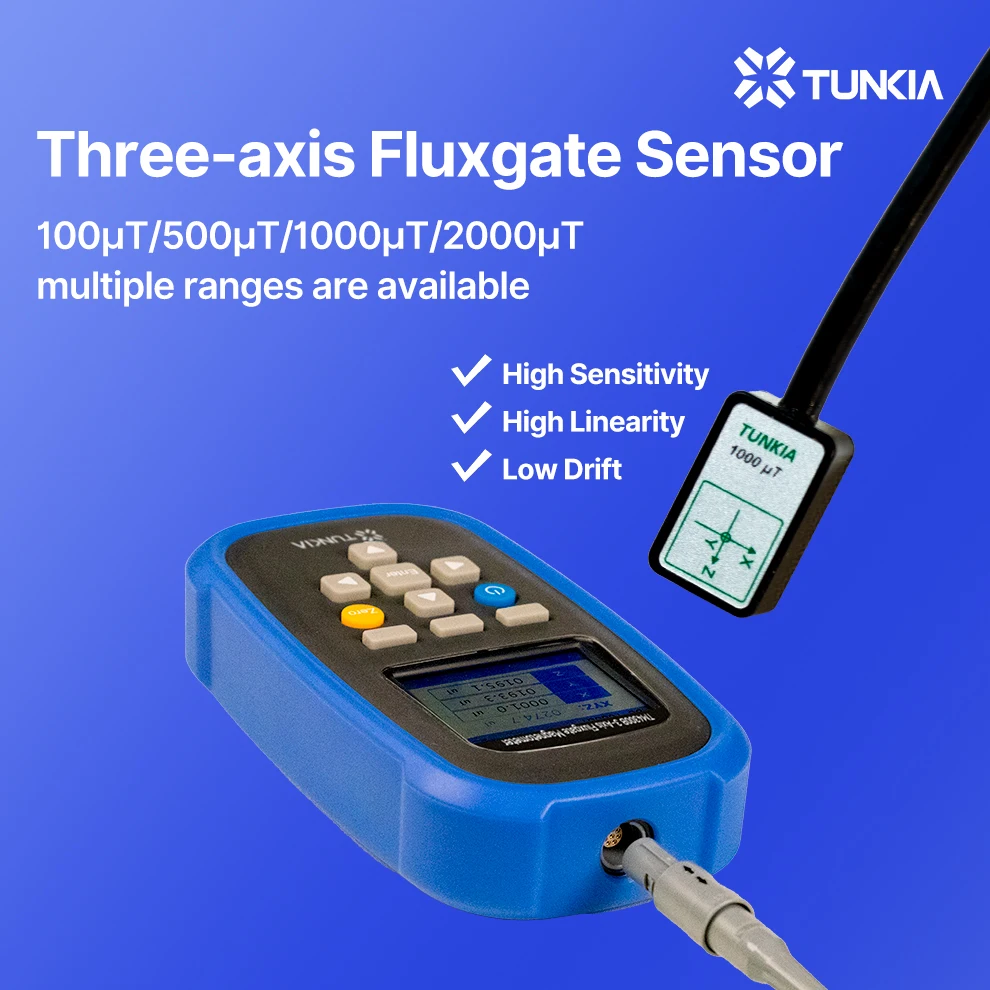 Tianheng TM-4300b hand-held three-axis fluxgate magnetometer, AC-DC can measure a variety of range options