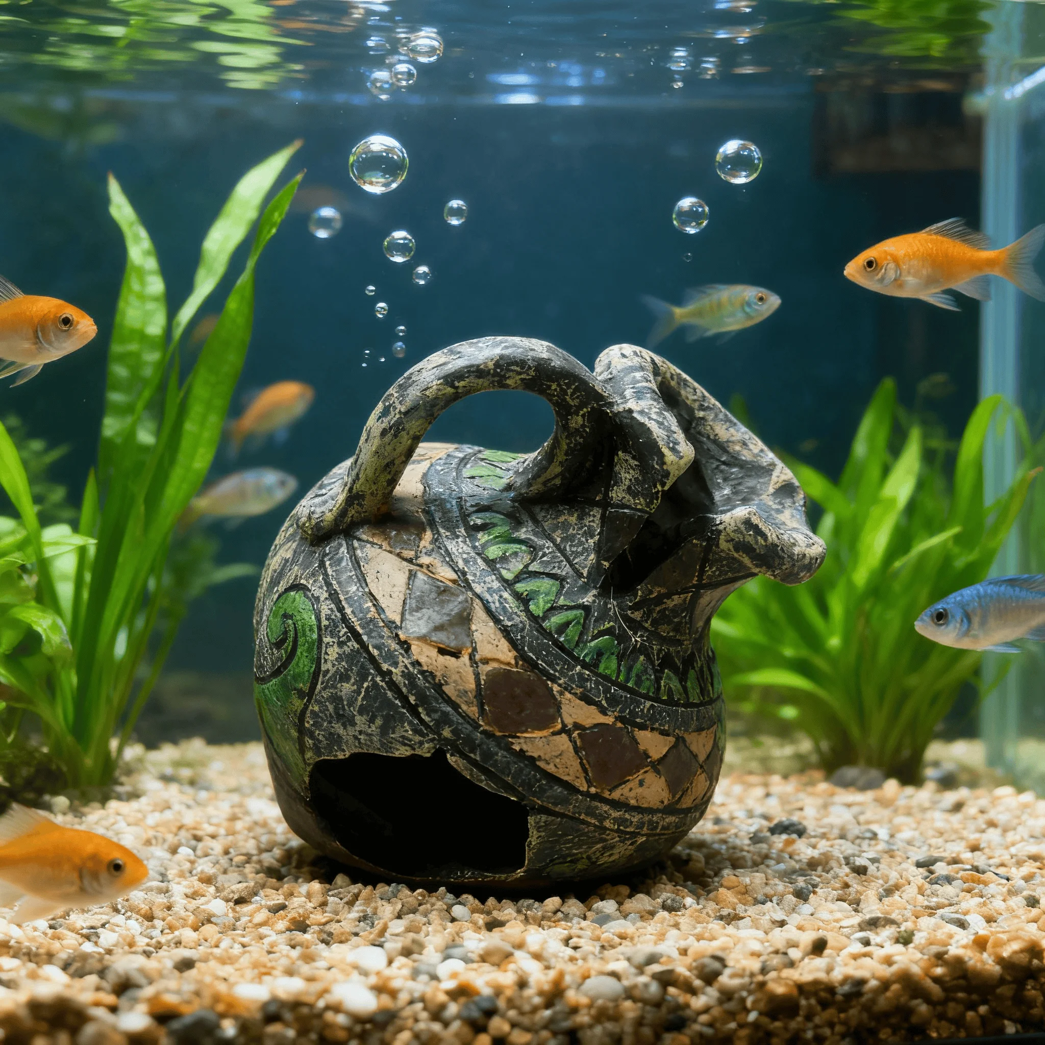 Aquarium Fish Hideout - Ornamento de Resina para Aquário: Vaso