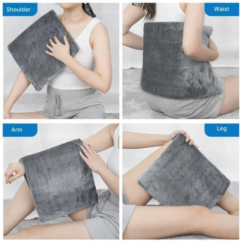Almohadilla térmica para calambres de período y alivio de la fatiga de la espalda, manta calefactora, manta eléctrica para rodilla, pierna, cuello, espalda y hombros