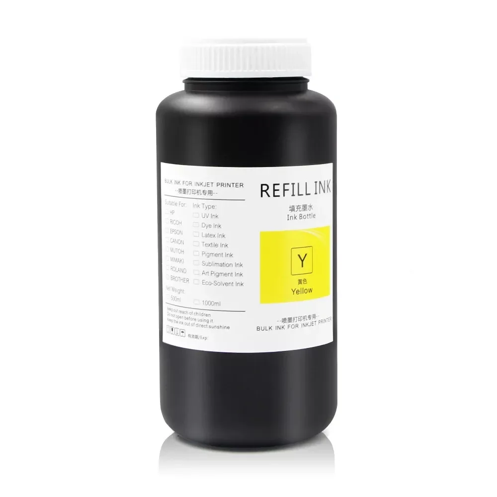 1000 ML/ขวด UV DTF หมึกและเคลือบเงาสําหรับ UV DTF ฟิล์ม B สําหรับ Epson เครื่องพิมพ์ XP600 TX800 1390 L800 L1800 L805 UV ชุดเติมหมึก