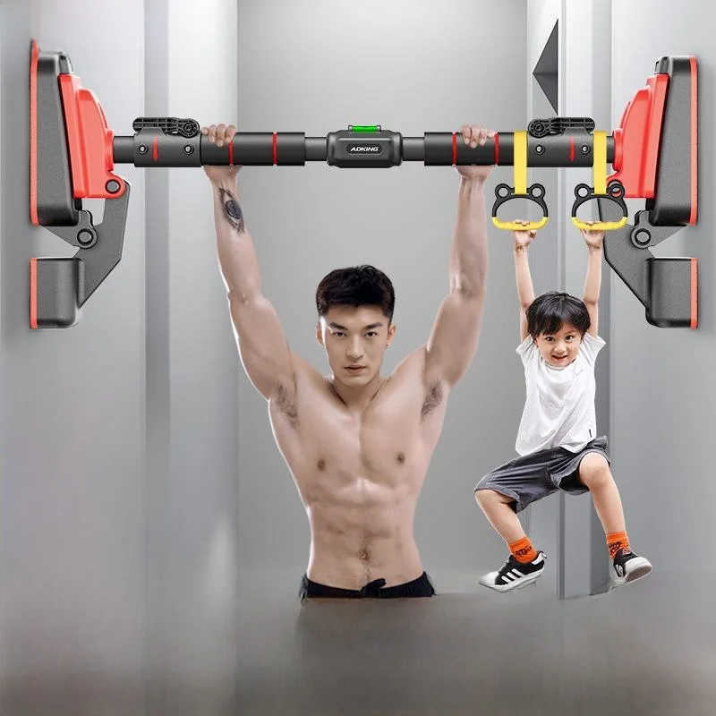 home-gymnastics-pull-up-bar-indoor-single-bar-door-mounted-no-drilling-required-children's-trampoline-fitness-equipment