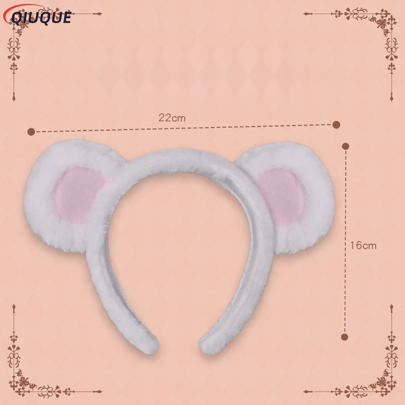 手作りの日本のかわいい女の子ぬいぐるみロリータクマ耳カチューシャコスプレアクセサリー耳ヘアバンド