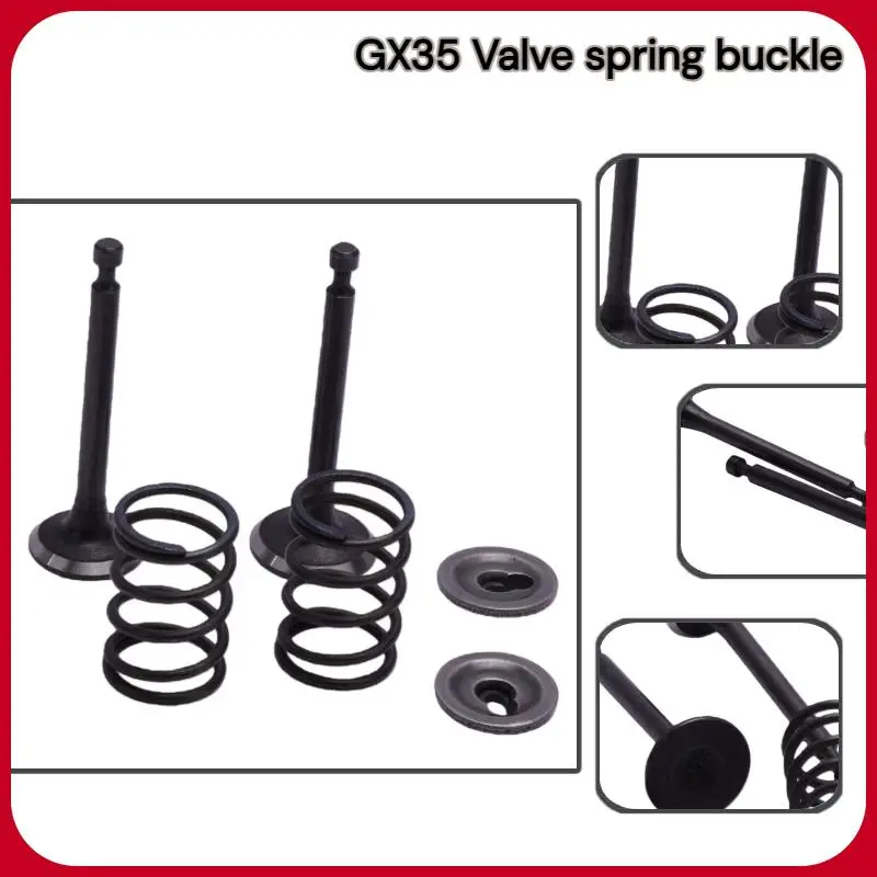 Intake Inlet Exhaust Valve Spring Retainer Stem Seal Lock Kit For Honda GX35 GX35NT Trimmer Brush Cutter Gas Small Engine