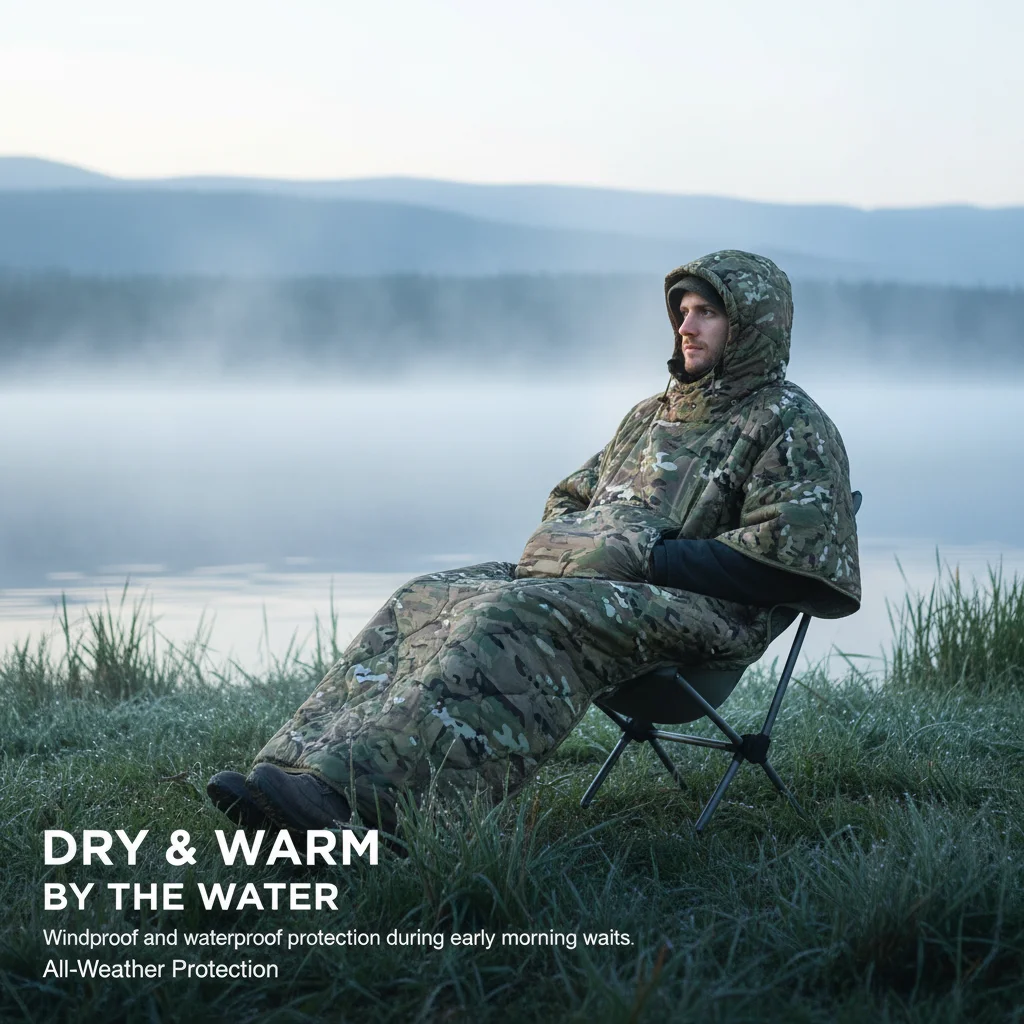 Outdoor Hunting Blanket - Saco de Dormir Camuflado WELEAD, Poncho