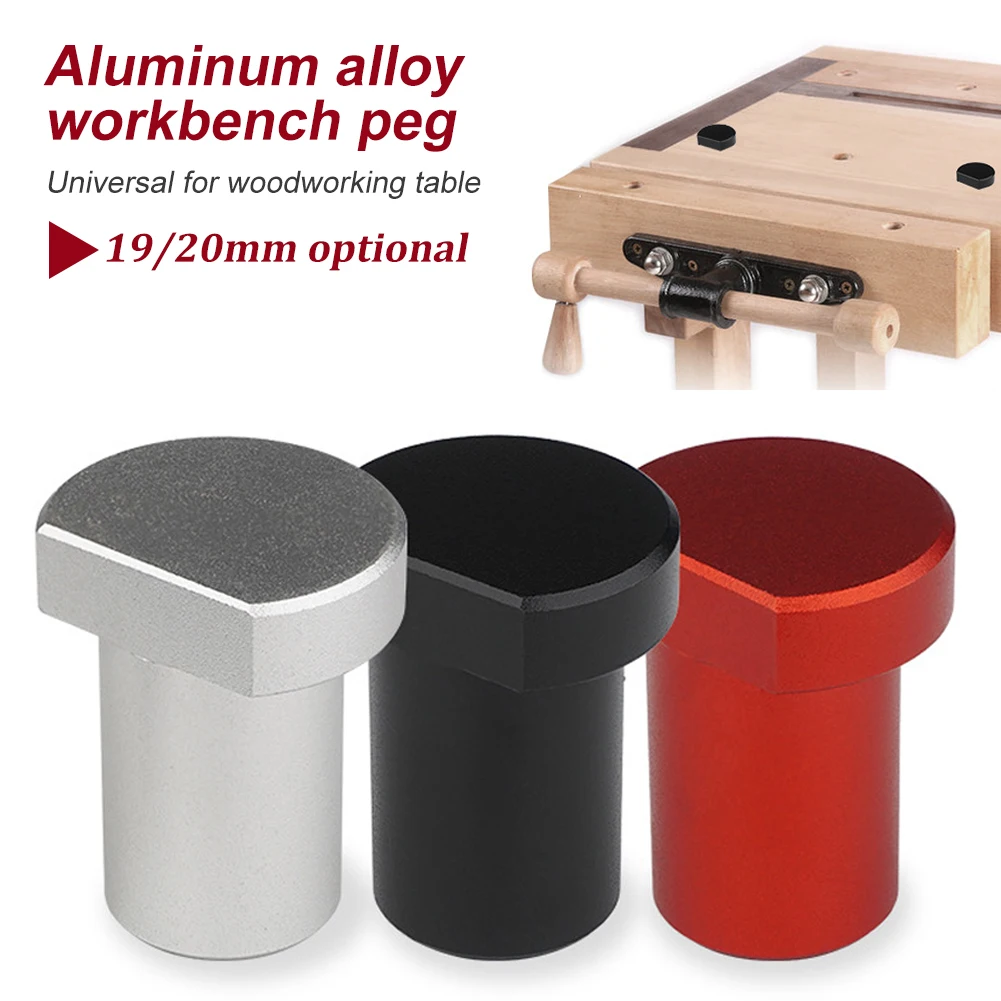 

Woodworking Bench Dogs Aluminum Alloy Workbench Peg Brake Stops Table Clamp 19/20mm Table Limit Blocks Workshop Stopper