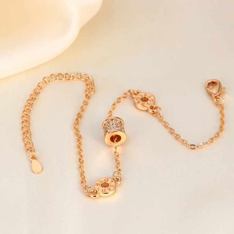 Voller Diamant-Taillenkette im europäischen und amerikanischen Stil, kleine Charge, verstellbar, zierliches Armband, luxuriöser minimalistischer Schmuck, hohe Qualität