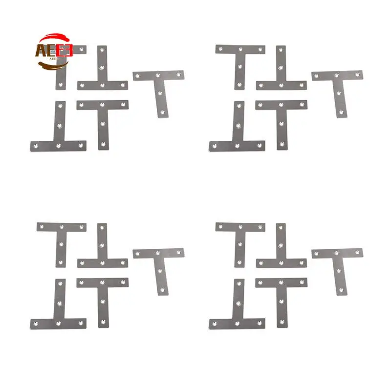 

AEE3-20 шт. угловая пластина, угловая скоба, плоский ремонтный кронштейн Т-образной формы, 80 мм х 80 мм