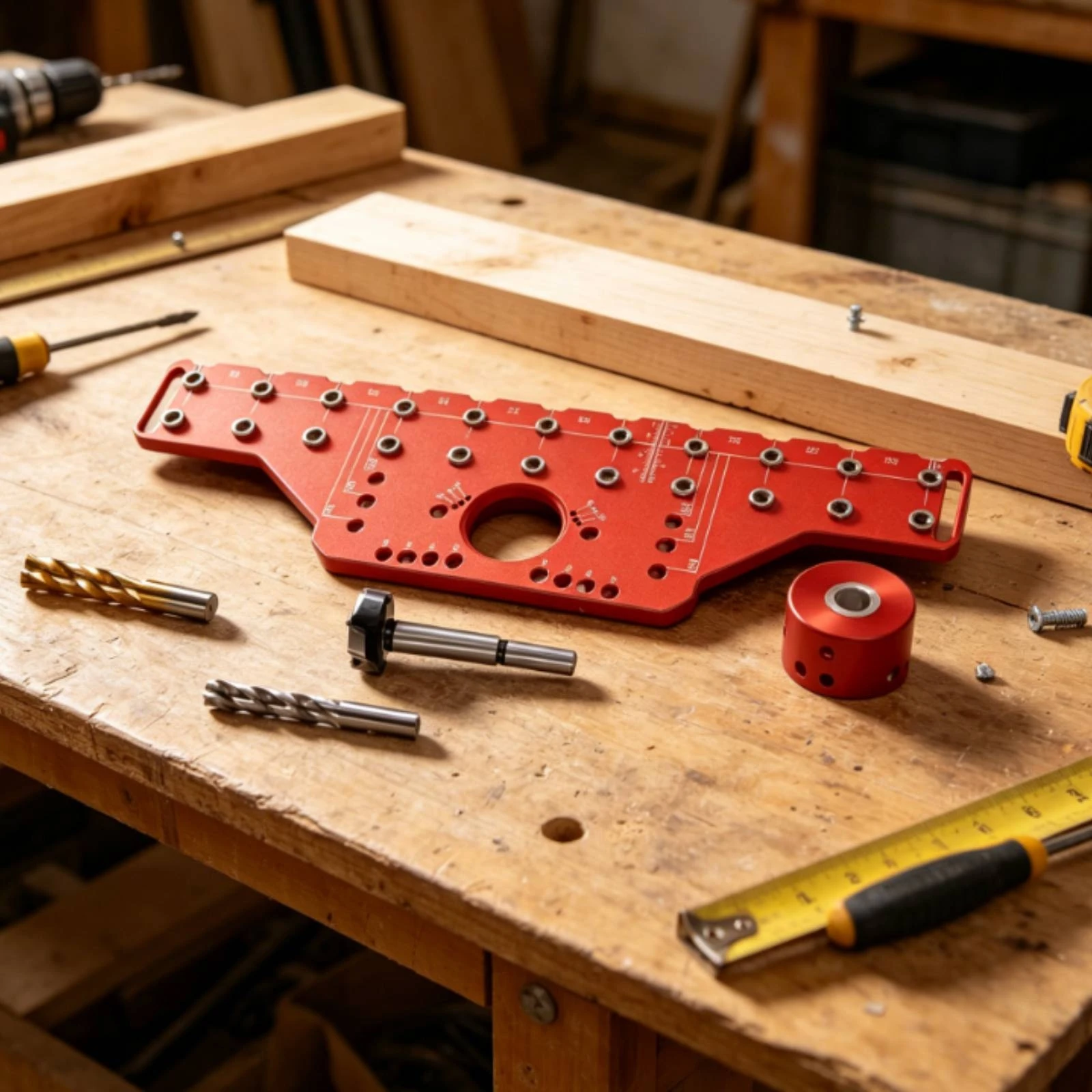 Cabinet Hinge Drilling Jig Accurate Hinge Drilling Jig Cabinet Door Template Exact Tool Repeatable for Carpenters