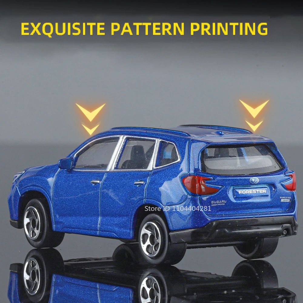 Scala 1:64 SUBARU Forester 2021 Modello di Auto In Miniatura Pressofuso In Lega Giocattoli Ornamento Ruote Scivolo Avanti Veicolo per Il Ragazzo Regalo Raccogliere