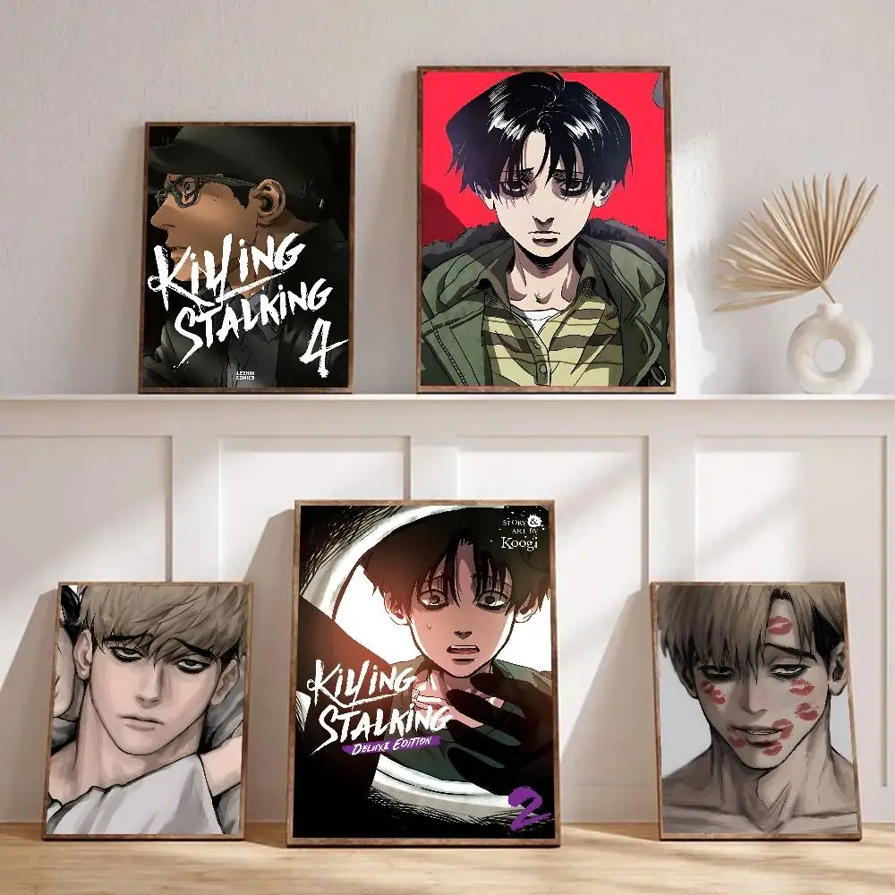 1pc Korean Manga Killing Stalking Poster Sticker Print Waterproof Wall Art For Living Room Bedroom Home Decor